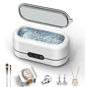 White Ultrasonic Jewelry Cleaner